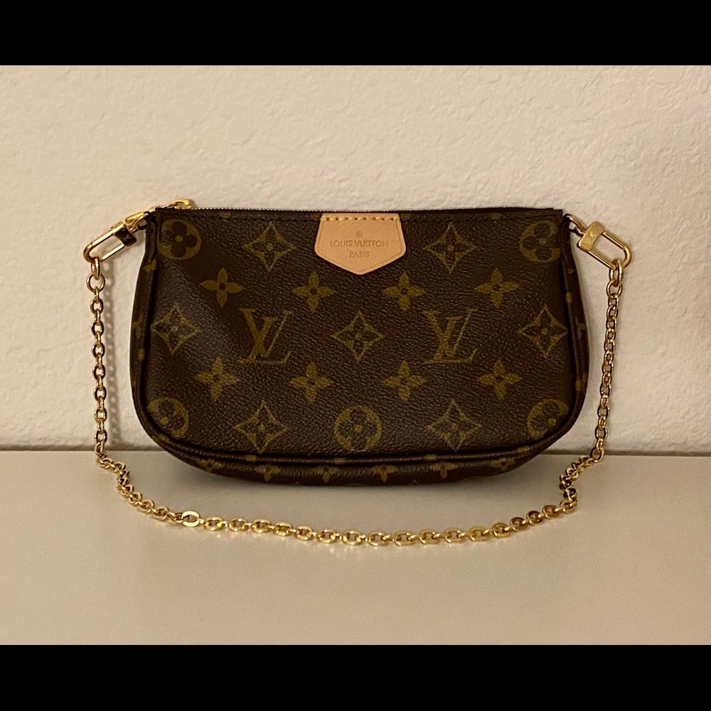 Louis Vuitton - Small Pochette with Gold Chain